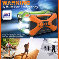 Thumbnail for Emergency Solar Hand Crank Radio 10000mAh - InspiredGrabs.com