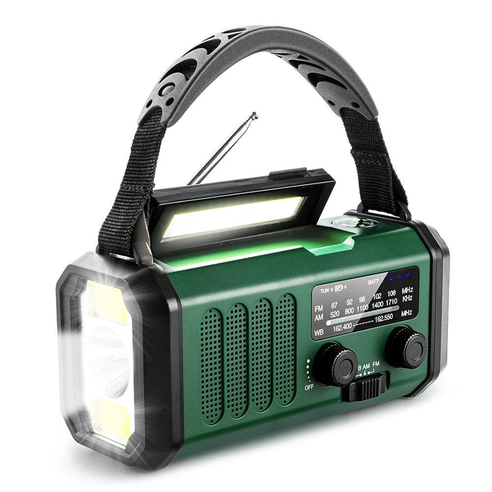 Emergency Solar Hand Crank Radio 10000mAh - InspiredGrabs.com