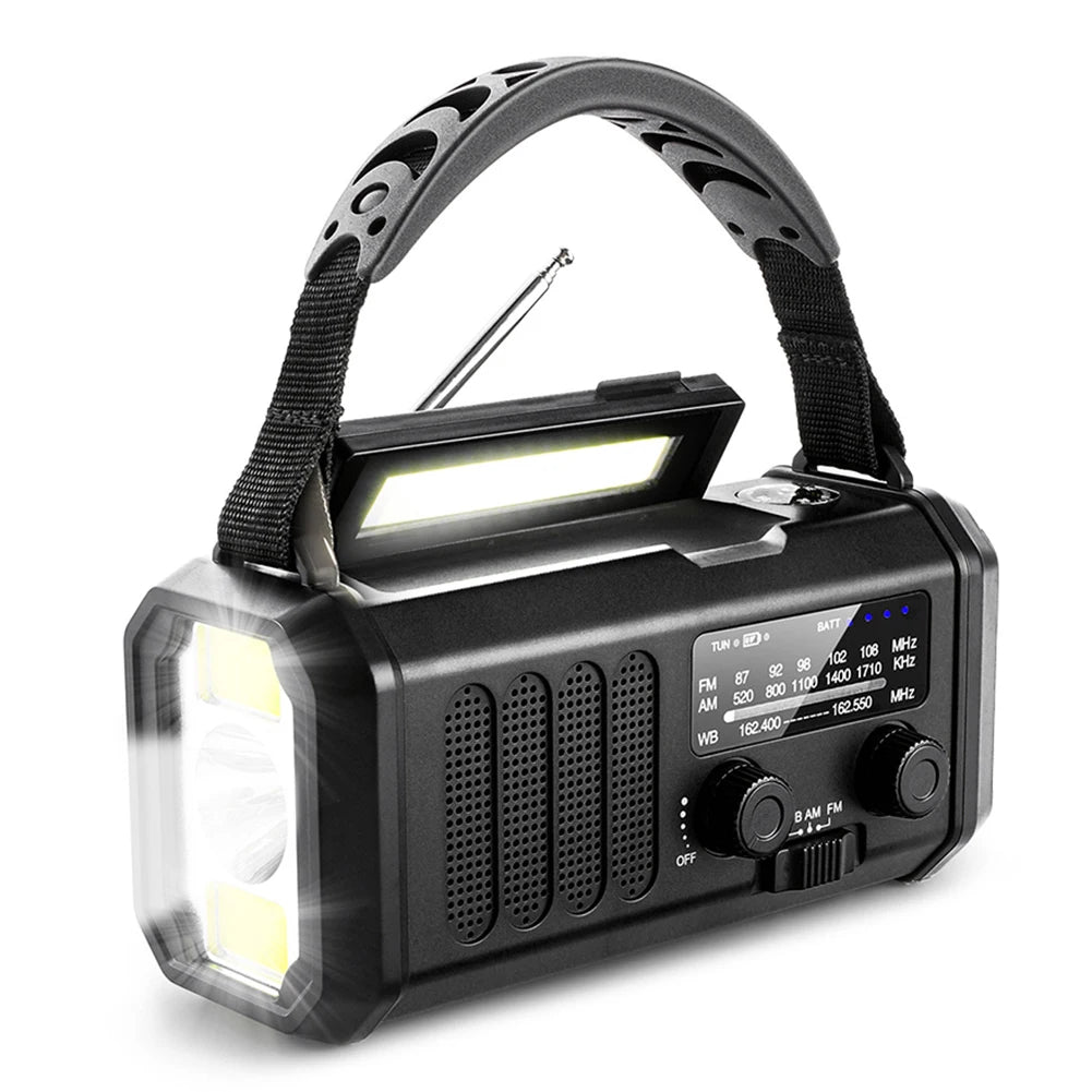 Emergency Solar Hand Crank Radio 10000mAh - InspiredGrabs.com