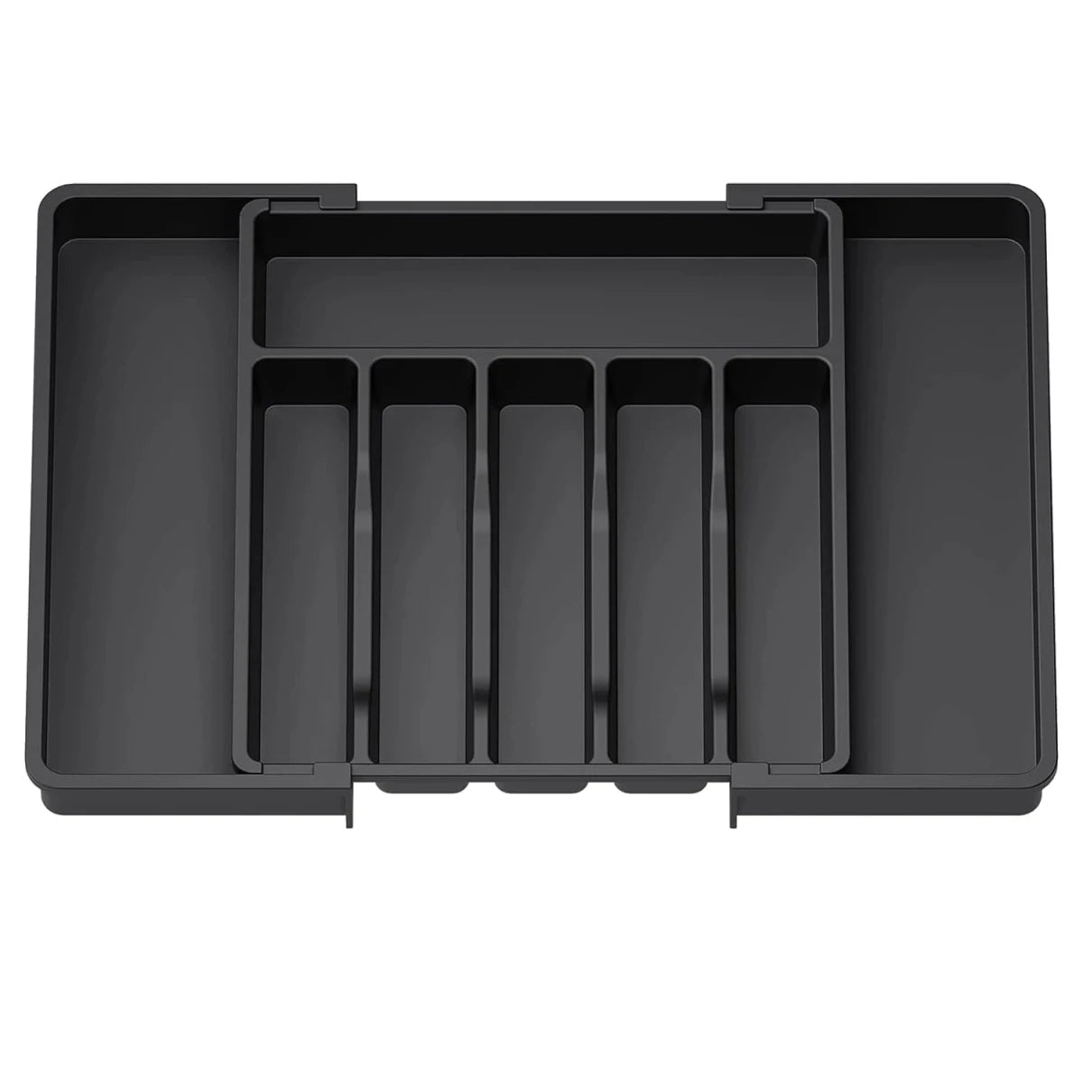 Expandable Flatware Drawer Organizer – Black - InspiredGrabs.com