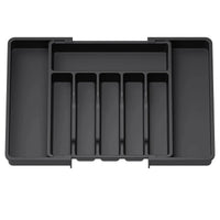 Thumbnail for Expandable Flatware Drawer Organizer – Black - InspiredGrabs.com