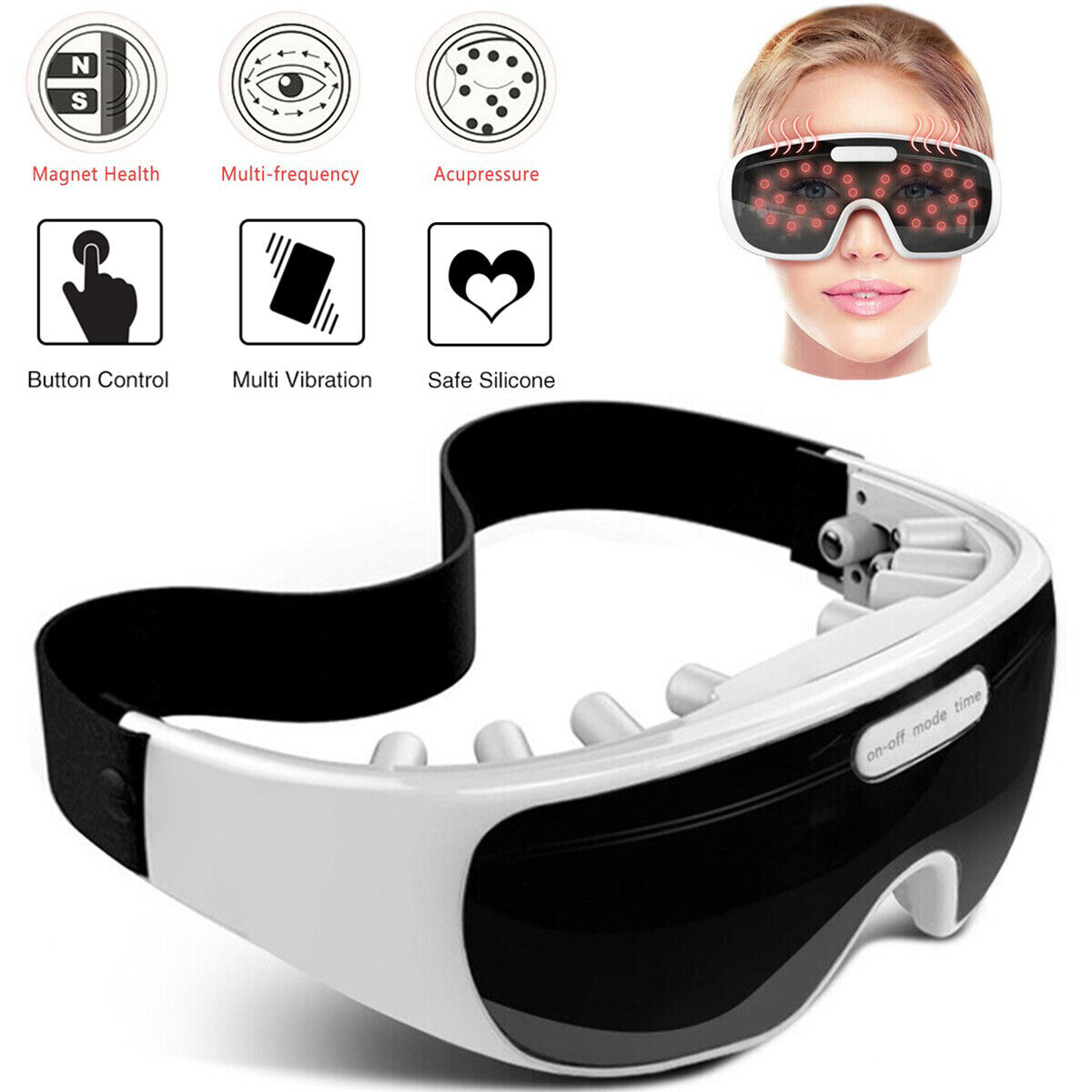 Eye Massager for Migraines and Relaxation – Professional Eye Care Device, Perfect Birthday or Christmas Gift for Family and Friends - InspiredGrabs.com