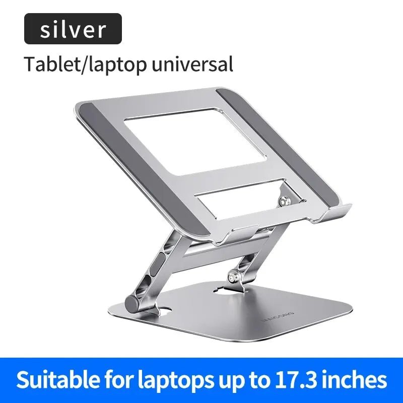 Foldable Aluminium Laptop Stand - Portable & Durable - InspiredGrabs.com