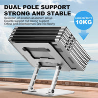 Thumbnail for Foldable Aluminium Laptop Stand - Portable & Durable - InspiredGrabs.com