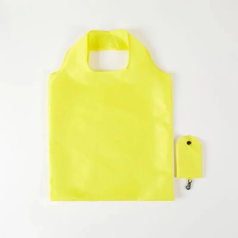 Foldable Reusable Shopping Tote – Black - InspiredGrabs.com