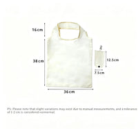 Thumbnail for Foldable Reusable Shopping Tote – Black - InspiredGrabs.com