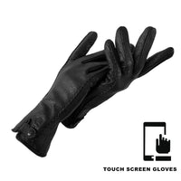 Thumbnail for Genuine Leather Rabbit Fur Winter Gloves for Women – Warm & Elegant - InspiredGrabs.com