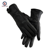 Thumbnail for Genuine Leather Rabbit Fur Winter Gloves for Women – Warm & Elegant - InspiredGrabs.com