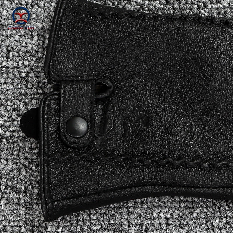 Genuine Leather Rabbit Fur Winter Gloves for Women – Warm & Elegant - InspiredGrabs.com