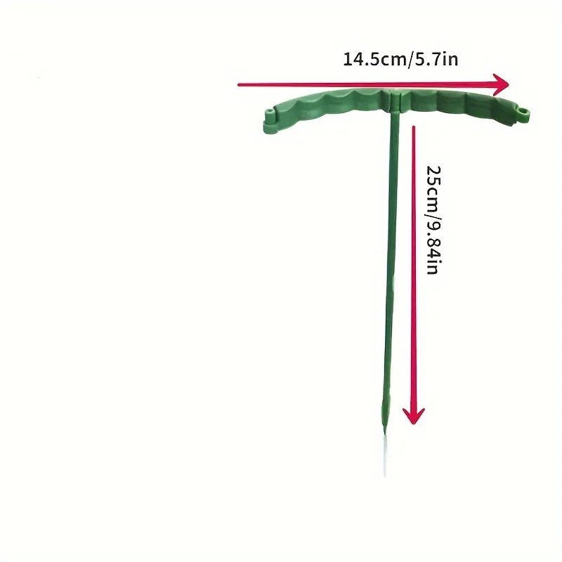 Green Semicircle Plant Support Stakes, Set of 4 - InspiredGrabs.com