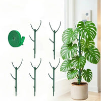 Thumbnail for Green Stackable Plant Supports, 5 Stakes with Plant Tie - InspiredGrabs.com