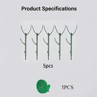 Thumbnail for Green Stackable Plant Supports, 5 Stakes with Plant Tie - InspiredGrabs.com