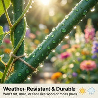 Thumbnail for Green Stackable Plant Supports, 5 Stakes with Plant Tie - InspiredGrabs.com