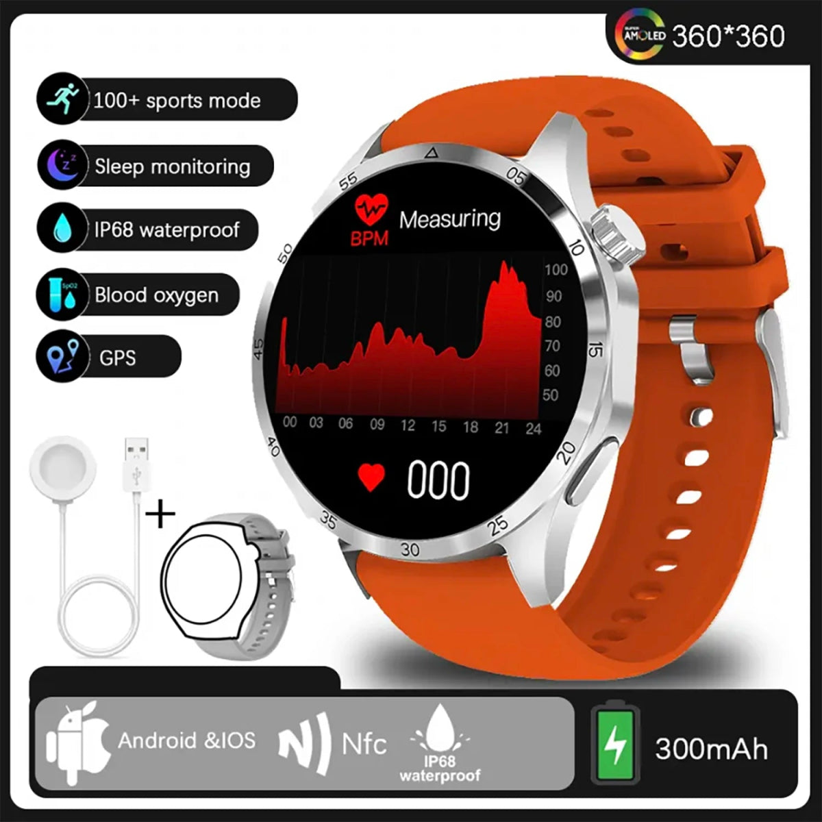 GT4 Pro GPS Sports Smartwatch for Men & Women - InspiredGrabs.com