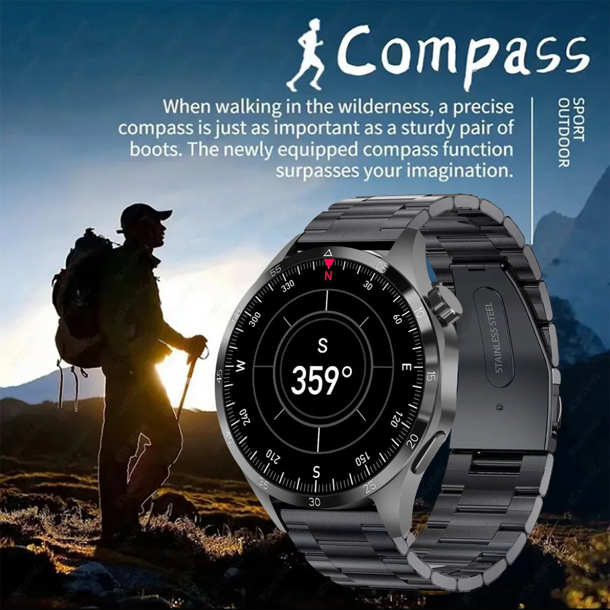 GT4 Pro GPS Sports Smartwatch for Men & Women - InspiredGrabs.com