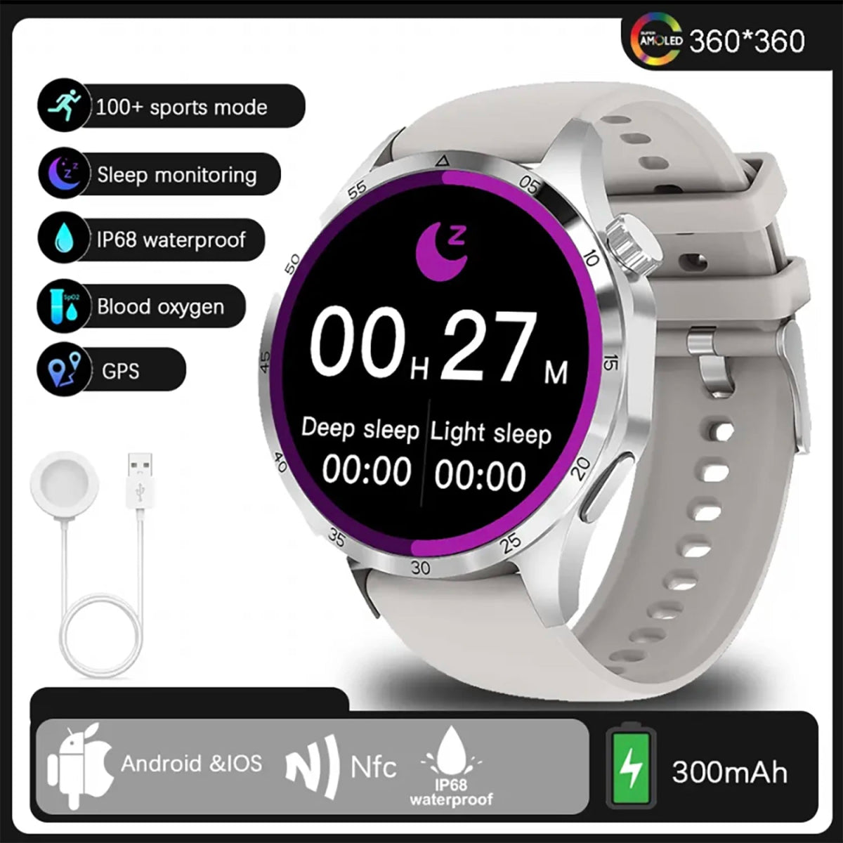 GT4 Pro GPS Sports Smartwatch for Men & Women - InspiredGrabs.com