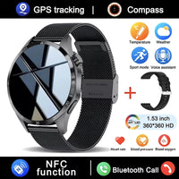 Thumbnail for GT4 Pro Smartwatch: GPS, NFC & IP68 Waterproof - InspiredGrabs.com