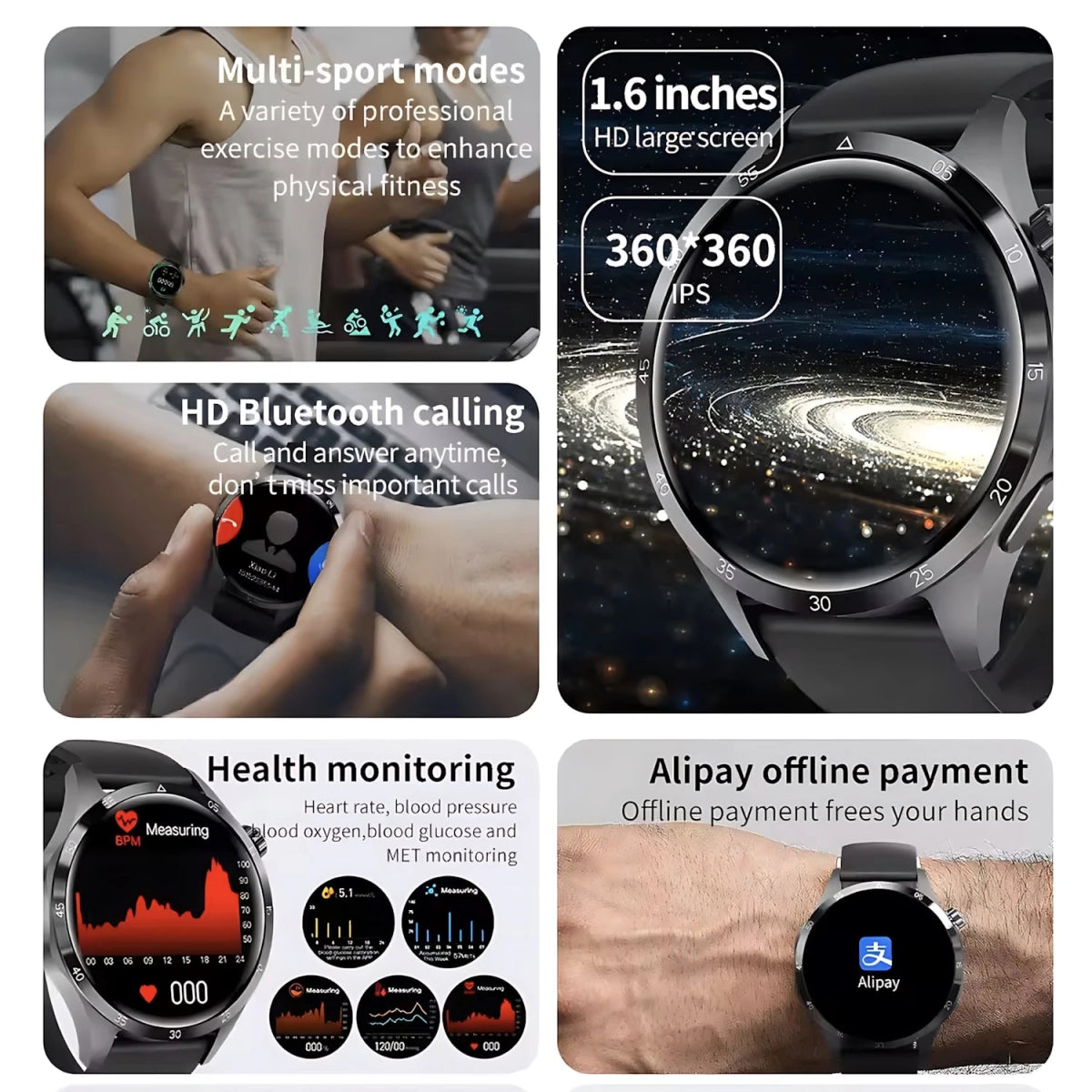 GT4 Pro Smartwatch: GPS, NFC & IP68 Waterproof - InspiredGrabs.com