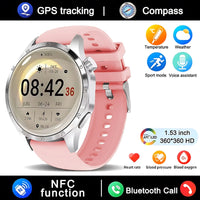 Thumbnail for GT4 Pro Smartwatch: GPS, NFC & IP68 Waterproof - InspiredGrabs.com