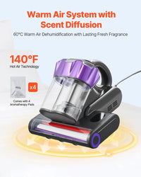 Thumbnail for Handheld Mattress Vacuum Cleaner with HEPA Filter & UV Cleaning - InspiredGrabs.com