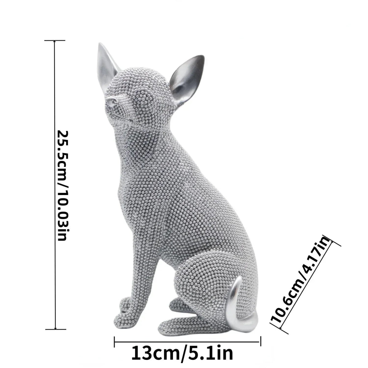 Handmade Chihuahua Statue Resin Craft Decor Gift - InspiredGrabs.com