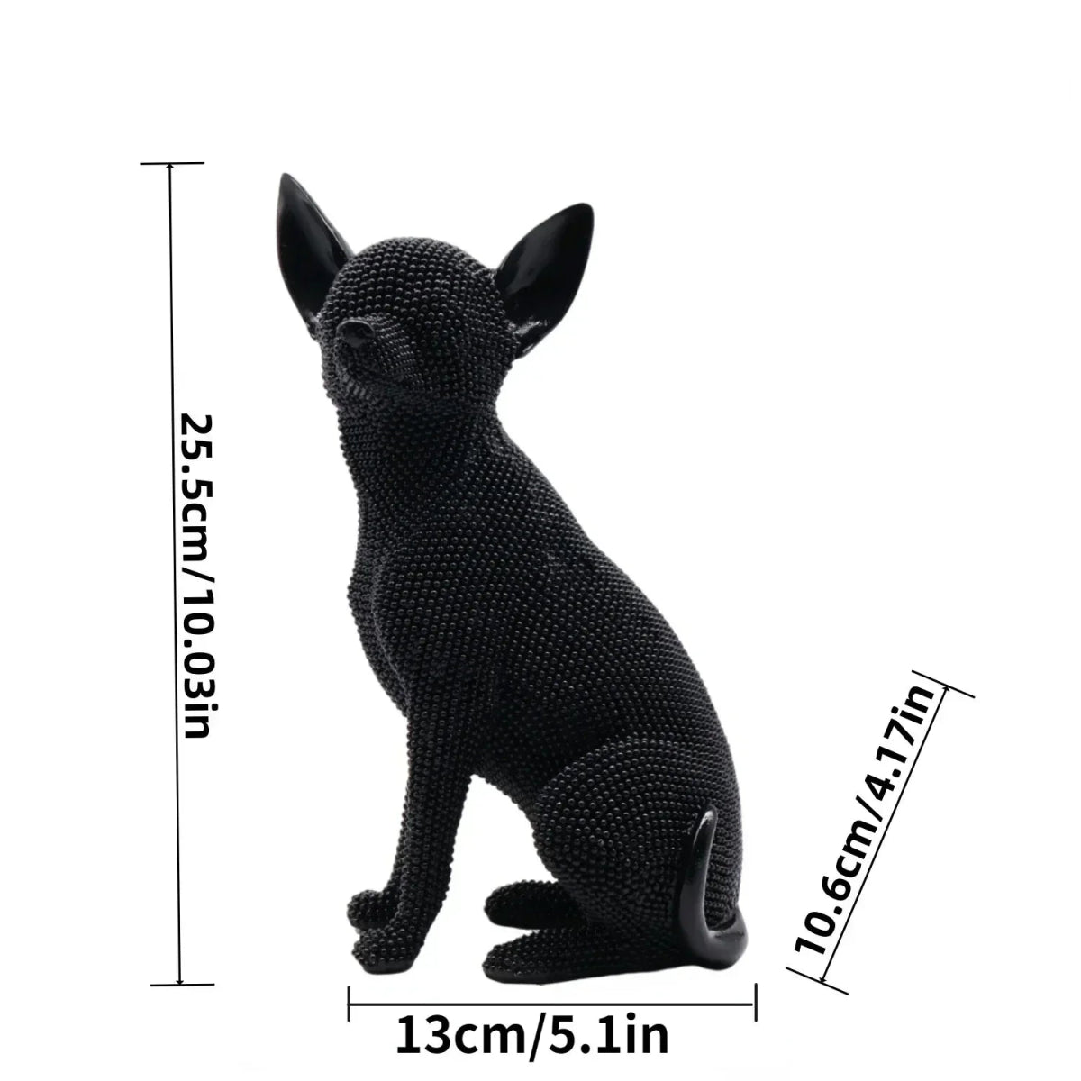 Handmade Chihuahua Statue Resin Craft Decor Gift - InspiredGrabs.com