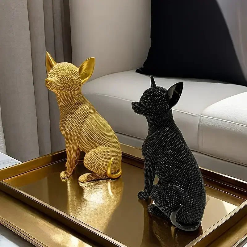 Handmade Chihuahua Statue Resin Craft Decor Gift - InspiredGrabs.com