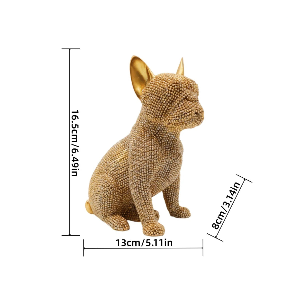 Handmade Chihuahua Statue Resin Craft Decor Gift - InspiredGrabs.com