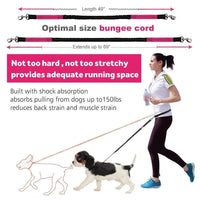 Thumbnail for Hands - Free Dog Running Leash with Adjustable Waist Bag - InspiredGrabs.com