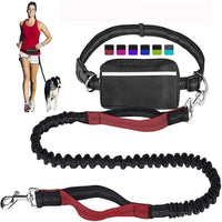 Thumbnail for Hands - Free Dog Running Leash with Adjustable Waist Bag - InspiredGrabs.com
