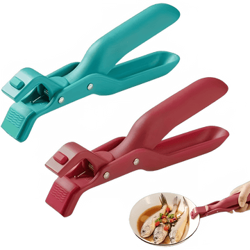 Heat - Resistant Kitchen Tongs and Bowl Holder Anti - Scald Clips - InspiredGrabs.com
