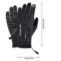 Thumbnail for Heated Cycling Gloves - Winter Touchscreen Safety - InspiredGrabs.com
