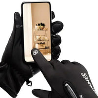 Thumbnail for Heated Cycling Gloves - Winter Touchscreen Safety - InspiredGrabs.com