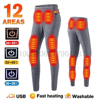 Thumbnail for Heated Thermal Underwear Set – 28 - Area Heating for Men & Women - InspiredGrabs.com