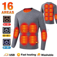 Thumbnail for Heated Thermal Underwear Set – 28 - Area Heating for Men & Women - InspiredGrabs.com