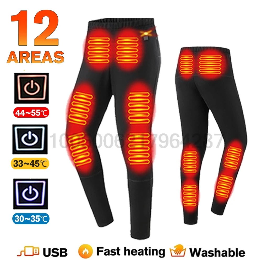 Heated Thermal Underwear Set – 28 - Area Heating for Men & Women - InspiredGrabs.com