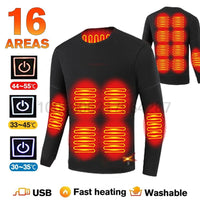 Thumbnail for Heated Thermal Underwear Set – 28 - Area Heating for Men & Women - InspiredGrabs.com