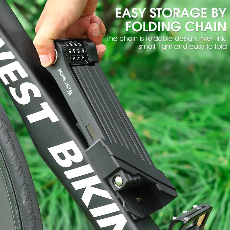 Heavy Duty Anti - Theft Bicycle Chain Lock - InspiredGrabs.com