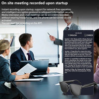 Thumbnail for HYC8 Smart Glasses: AI Translator & Bluetooth Headphones - InspiredGrabs.com