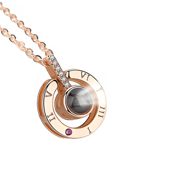I Love You Projection Necklace with 100 Languages Pendant - InspiredGrabs.com