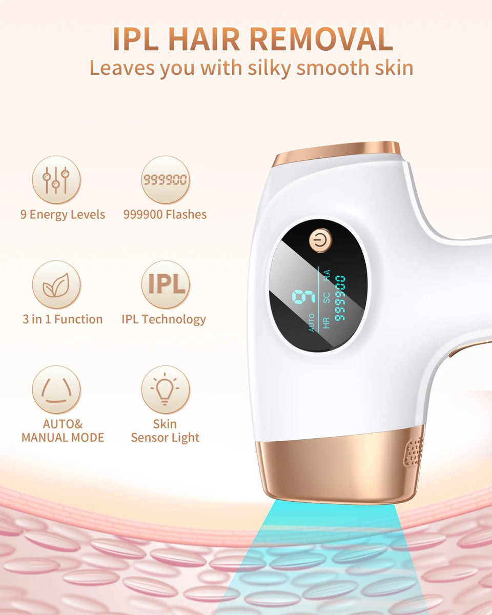 IPL Hair Removal Laser 999999 Flashes - InspiredGrabs.com