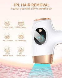 Thumbnail for IPL Hair Removal Laser 999999 Flashes - InspiredGrabs.com