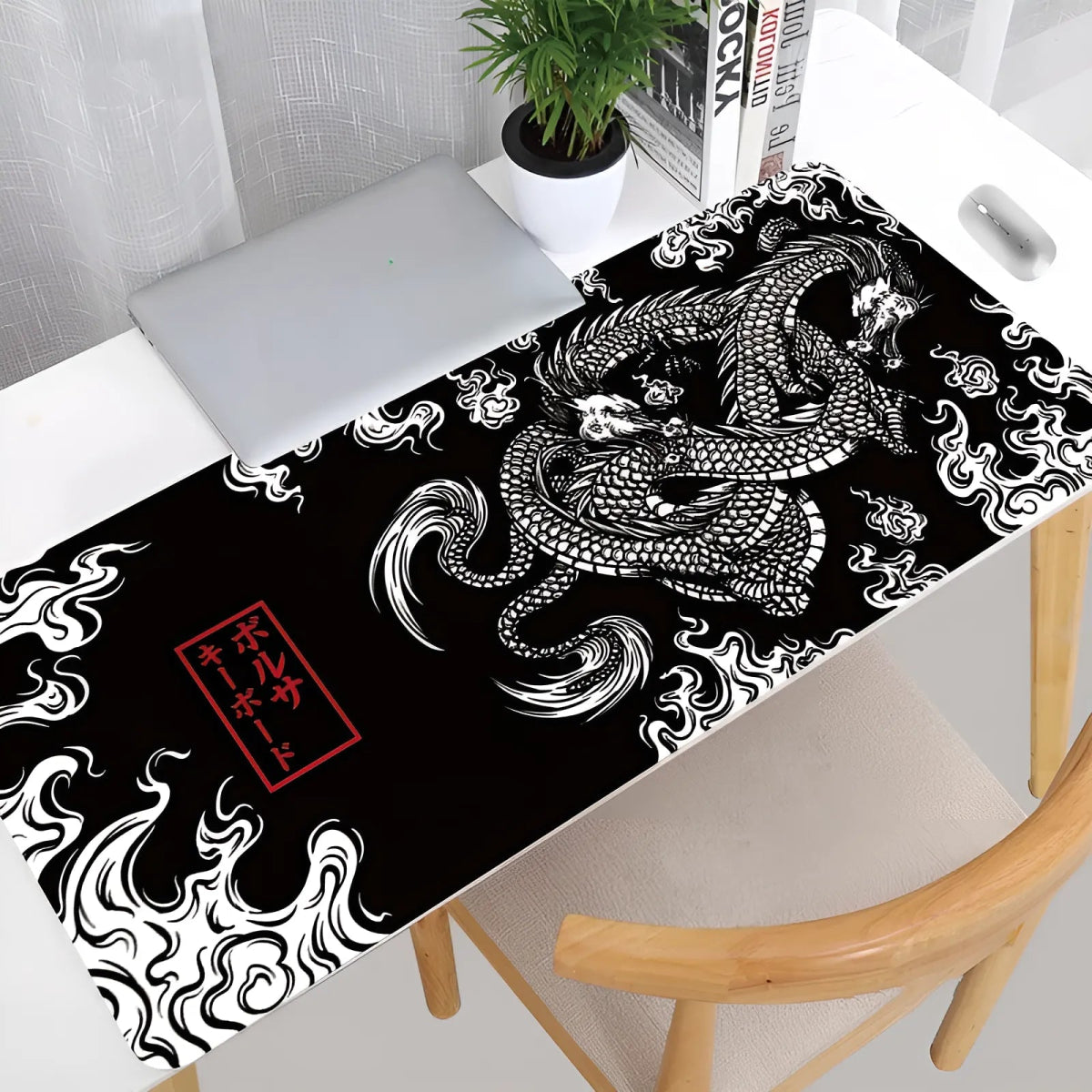 Japanese Dragon XL Gaming Mouse Pad - InspiredGrabs.com