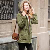 Thumbnail for Johnature Women’s Winter Hooded Parka – Thick Cotton Warm Jacket - InspiredGrabs.com