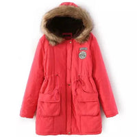 Thumbnail for Johnature Women’s Winter Hooded Parka – Thick Cotton Warm Jacket - InspiredGrabs.com