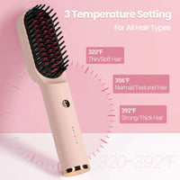 Thumbnail for KIPOZI 3 - in - 1 Hair Dryer Brush & Styler – Dry, Straighten & Volumize - InspiredGrabs.com