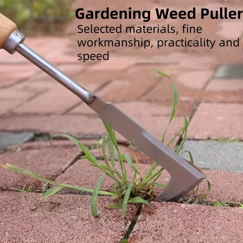 L-Shaped Stainless Steel Gap Weeding Tool – Silver, Small - InspiredGrabs.com