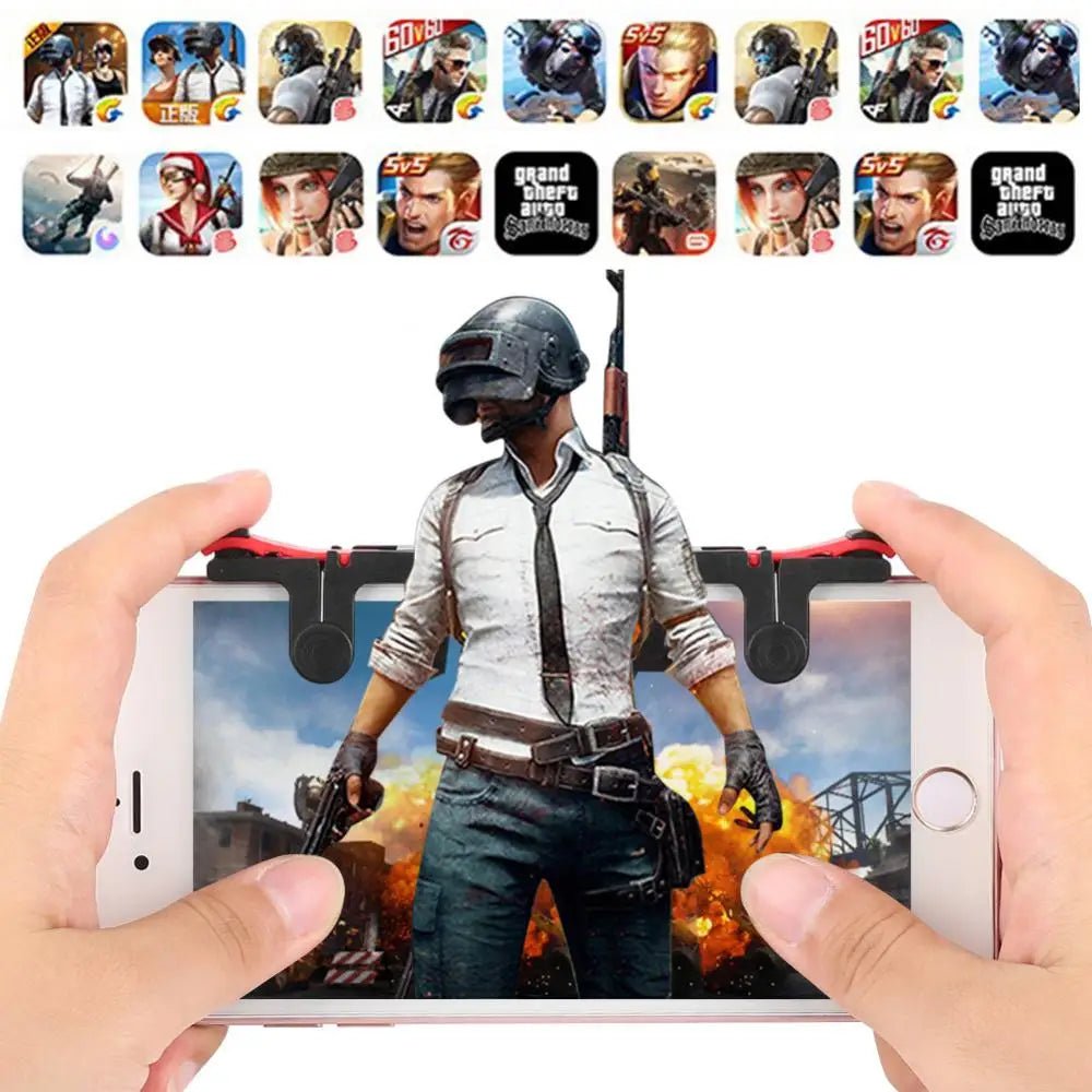 L1R1 Mobile Joystick Triggers – Gaming Buttons for PUBG & Shooters - InspiredGrabs.com