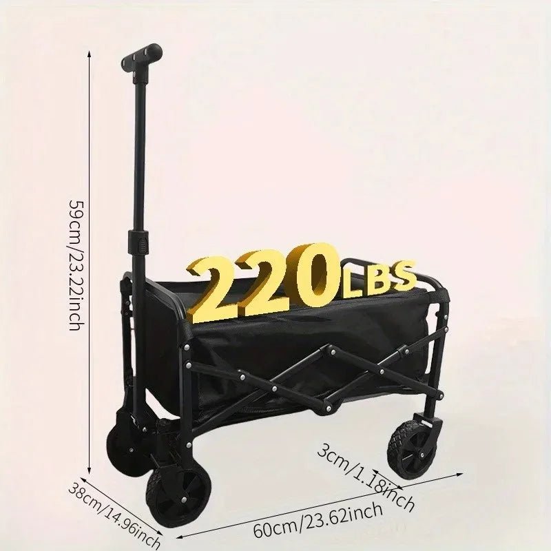 Large Capacity Foldable Cart – Sturdy, Portable, Versatile - InspiredGrabs.com
