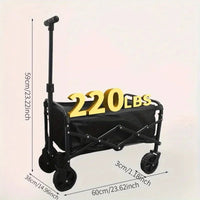Thumbnail for Large Capacity Foldable Cart – Sturdy, Portable, Versatile - InspiredGrabs.com